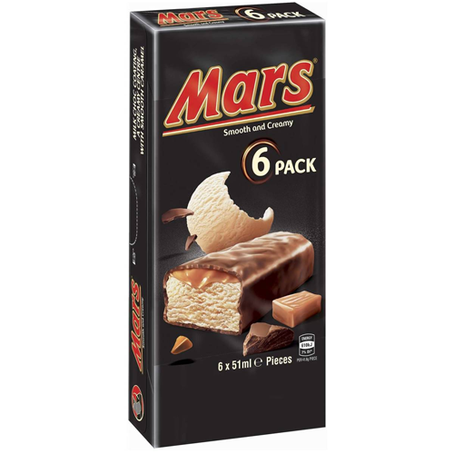 Mars Ice Cream Bars 6pk