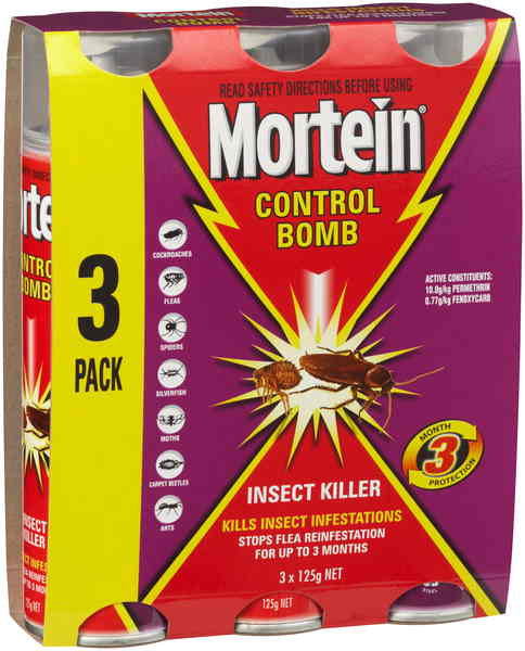 Mortein Control Bomb 3X125GM