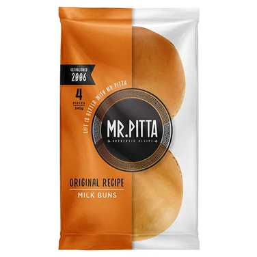 Mr Pitta Milk Buns (4pkt) 340g