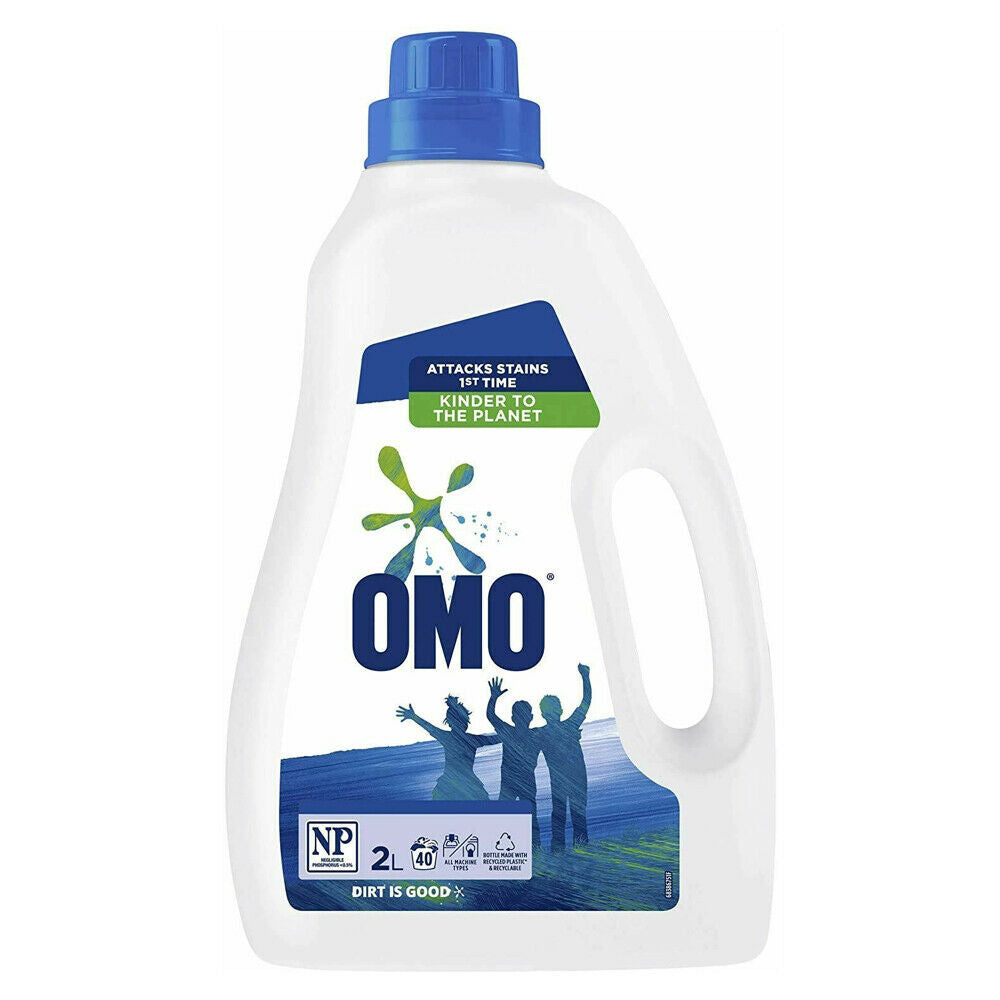 OMO Laundry Liquid Front & Top Load Active Clean 2L
