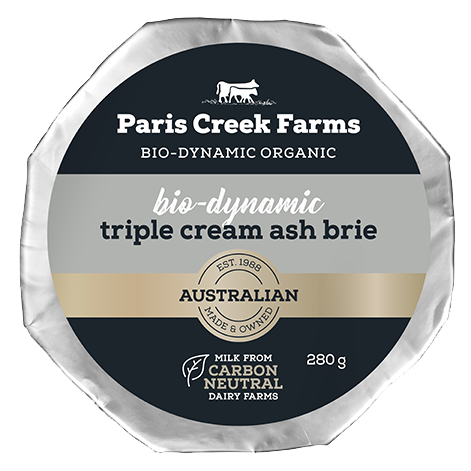 Paris Creek Bio-dynamic Triple Cream Ash Brie 280g