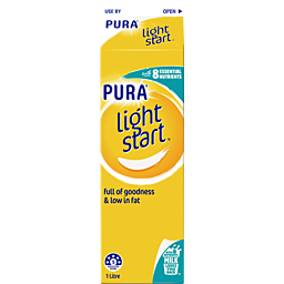 PURA Light Start Milk 1Lt - Carton