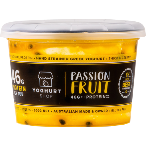 The Yoghurt Shop Passionfruit Greek Yoghurt 500g