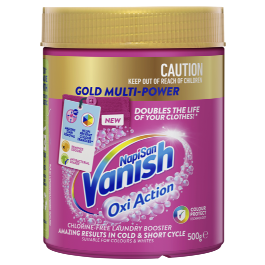 Vanish NapiSan Oxi Action Stain Remover & Laundry Booster 500g