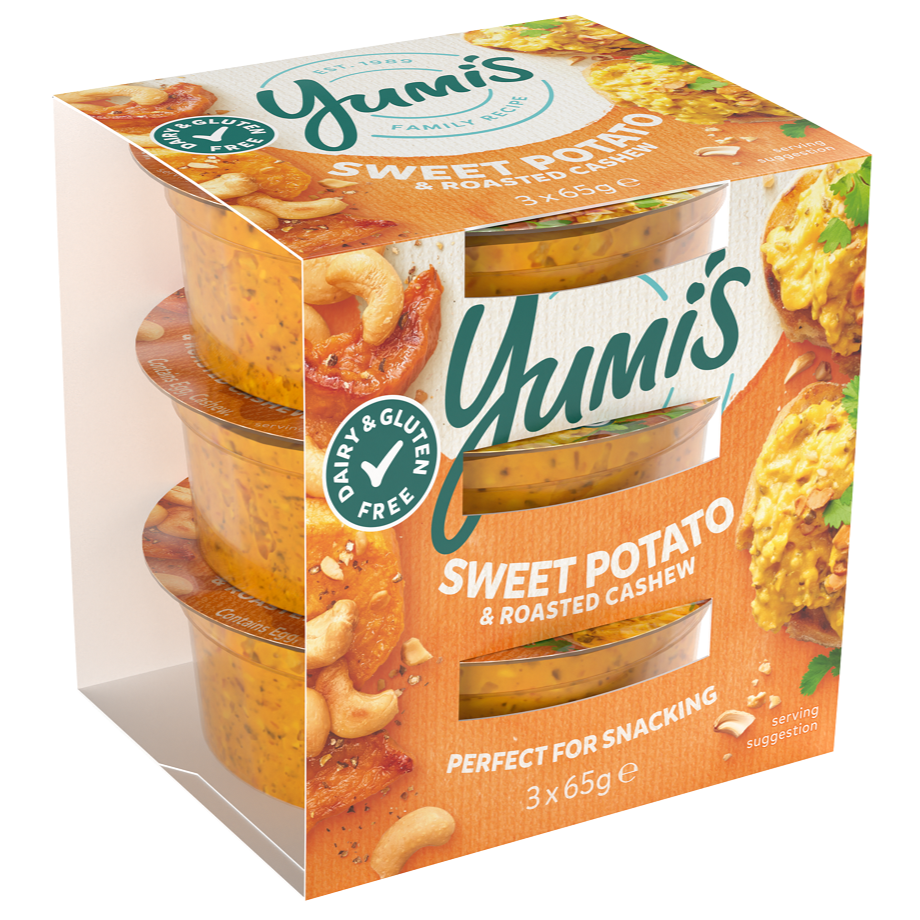 Yumi's Multi Stack 3pk Sweet Potato & Cashew Dips 65g