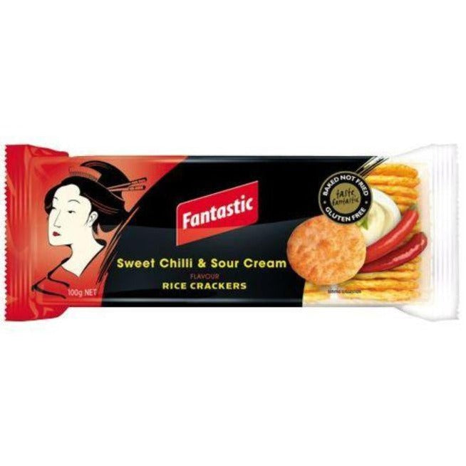Fantastic Sweet Chilli and Sour Cream Rice Cracker 100g