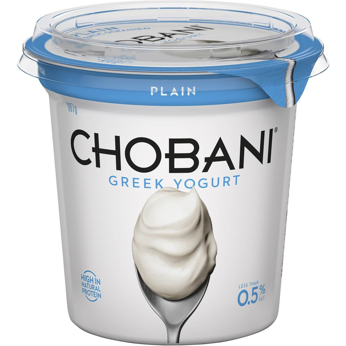 Chobani No Fat Plain Greek Yoghurt 907g