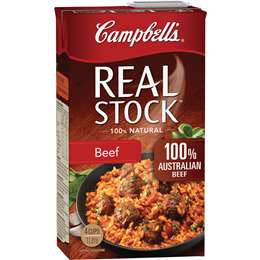 Campbells Real Stock Beef 1L Salt Reduced