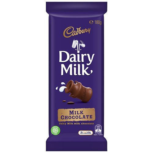Cadbury Chocolate Block Dairy Milk 180g