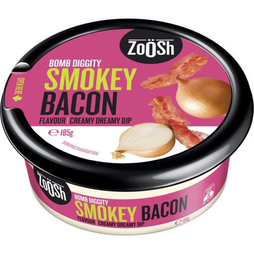 Zoosh Onion & Bacon Dip 185g