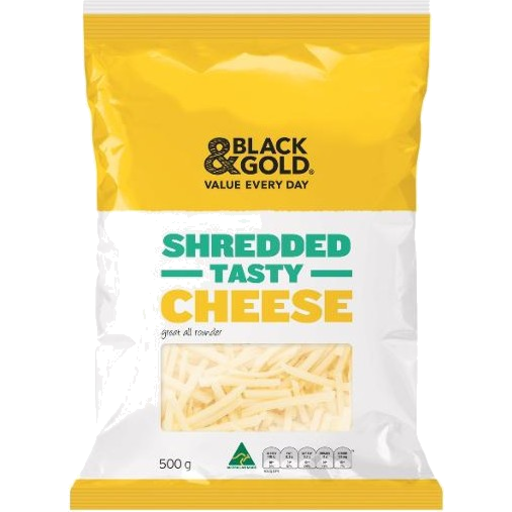 Black & Gold Shredded Cheese 500g