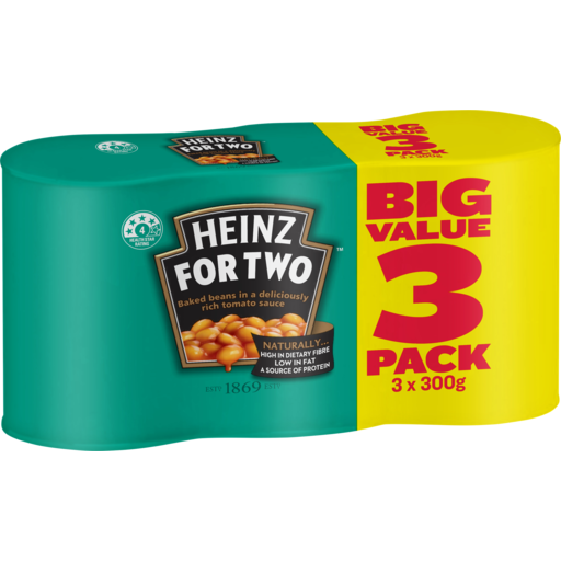 Heinz Baked Beans In Tomato 3 x 300gm