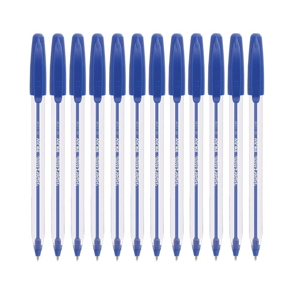Papermate Inkjoy 100ST Ballpoint Pen Blue 10pk
