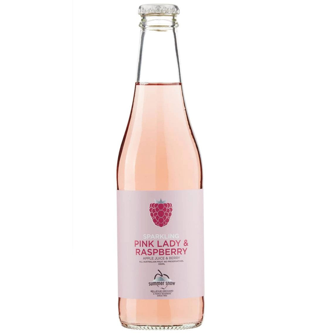Summer Snow Pink Lady & Raspberry Sparkling Juice 330ml
