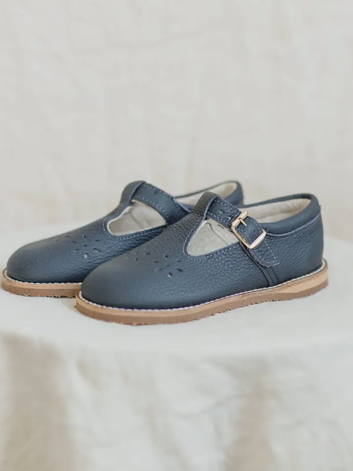 Flora T-Strap - Navy