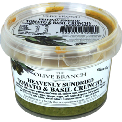 Olive Branch Heavenly Sundried Tomato & Basil Crunchy Dip 250g