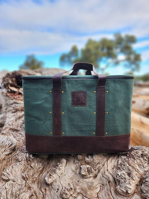 The Wandoo - Leather & Canvas Drink Bag (Pre-order Only)