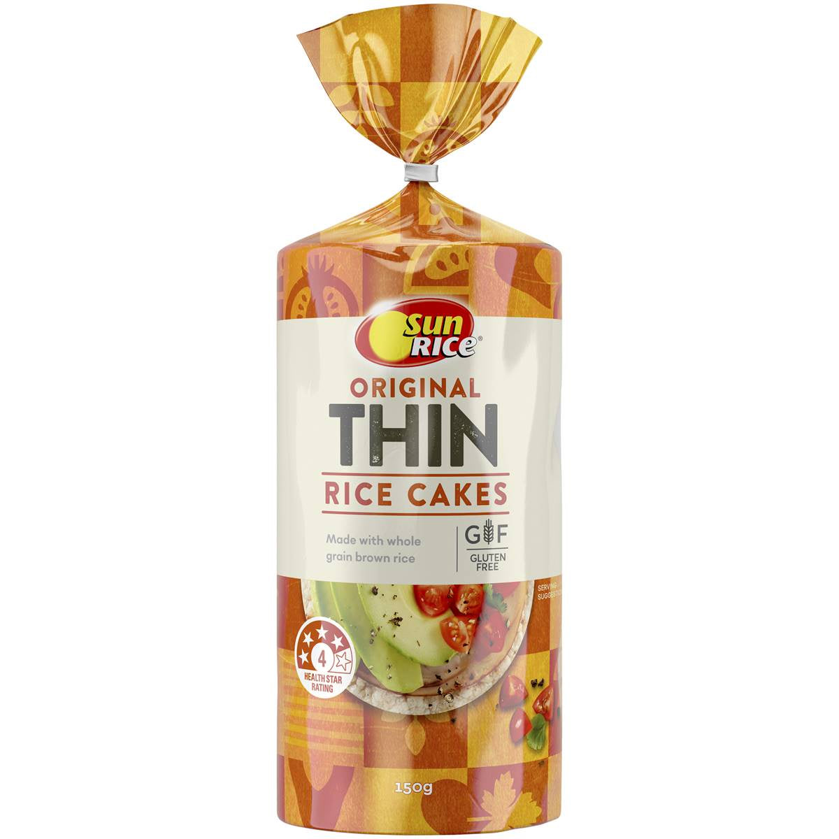 Sunrice Rice Cakes Thin Original 150g