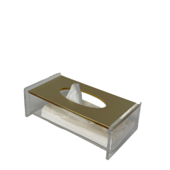 Gold Lacquer Tissue Box