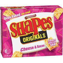 Arnott's Shapes Cheese & Bacon 180g