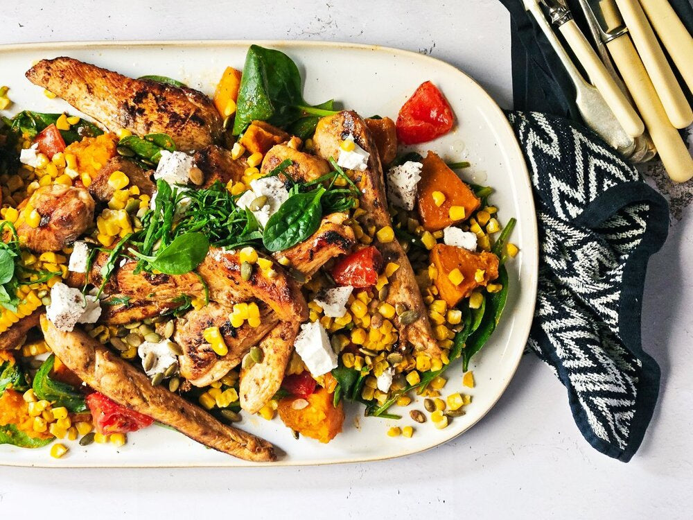 Cajun Spiced Chicken with Sweetcorn & Pumpkin - 2 Serve