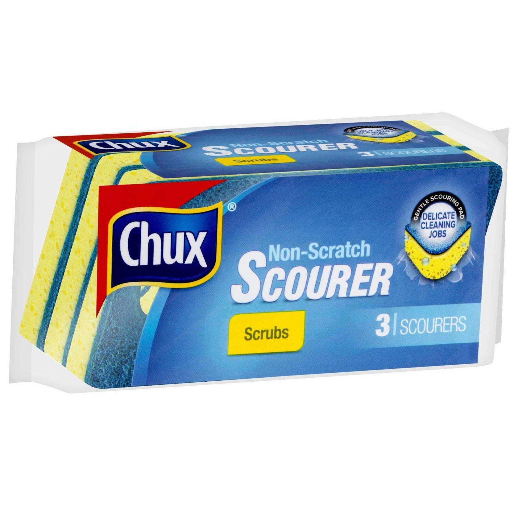 Chux Scrub Kitchen Non Scratch 3pk