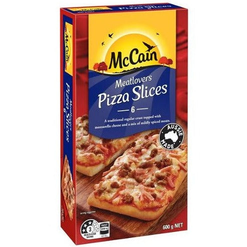 McCain Meatlovers Pizza Slice 600g 6pk