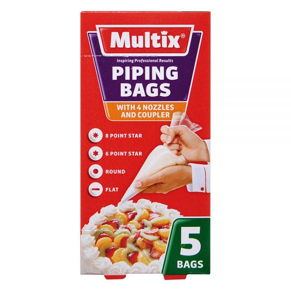 Multix Piping Bags 5/pack