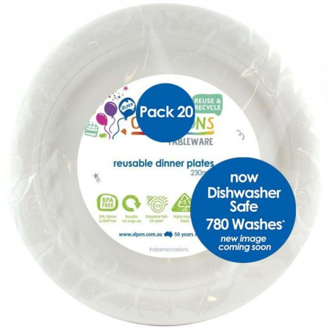 Alpen White Dinner Plate 230mm P20