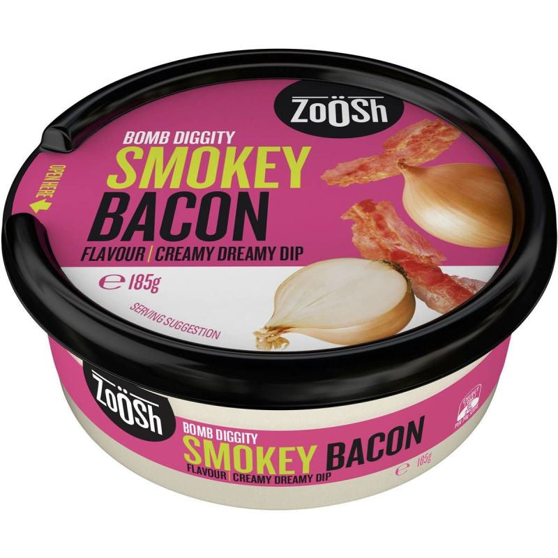 Zoosh Onion & Bacon Dip 185g