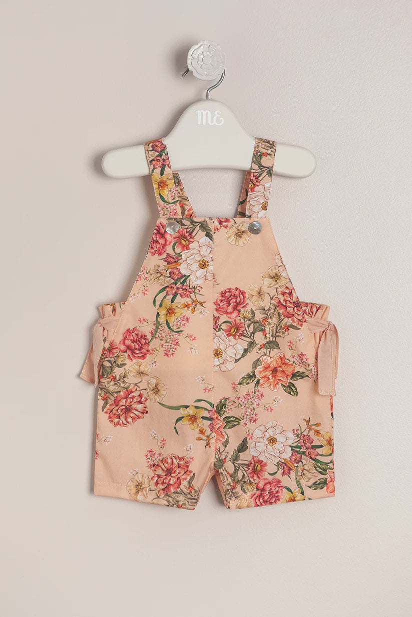 Baby Spanish Floral Frill Overalls 6m