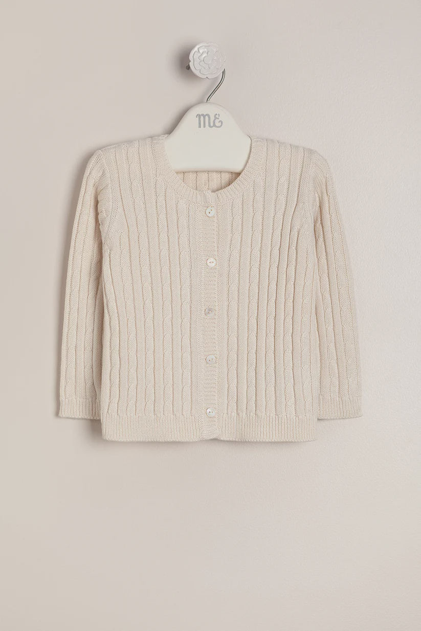 Baby & Toddler Classic Cableknit Cardigan Cream