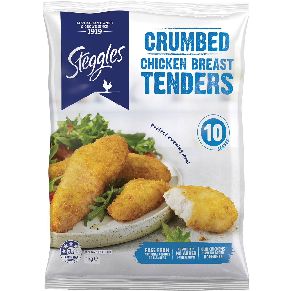 Steggles Chicken Tenders Crumbed 1kg