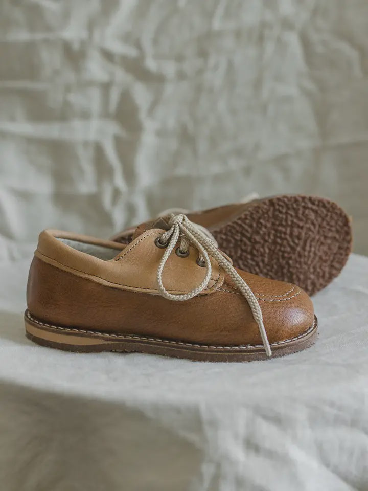 Rory Boat Shoe - Tan/Cognac