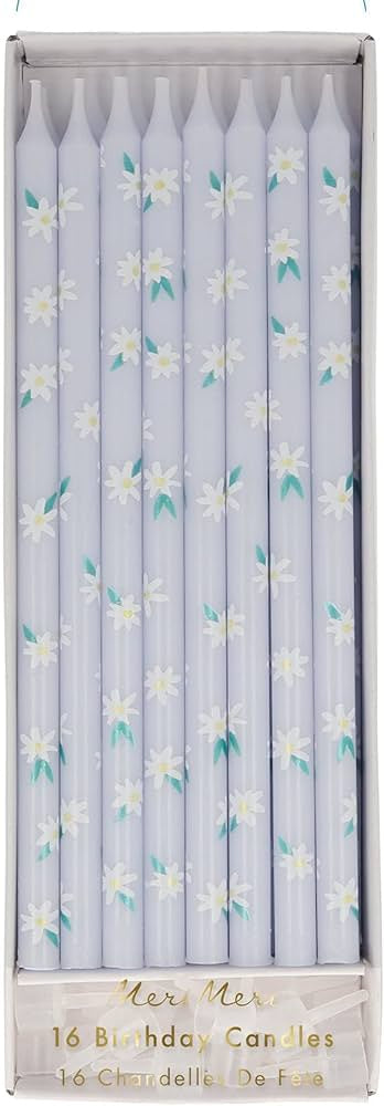 Daisy Pattern Candles (Pack of 16)