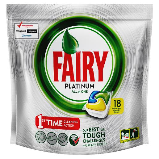 Fairy Lemon Platinum Dishwashing Tablet 20pk