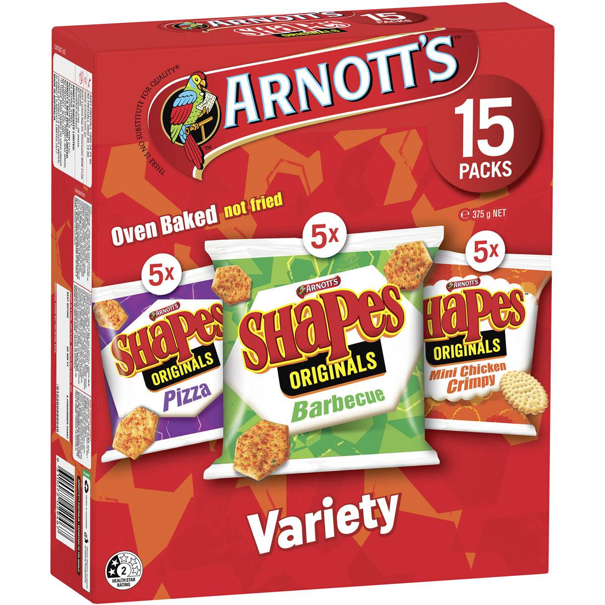 Arnott's Shapes Variety Box 375g