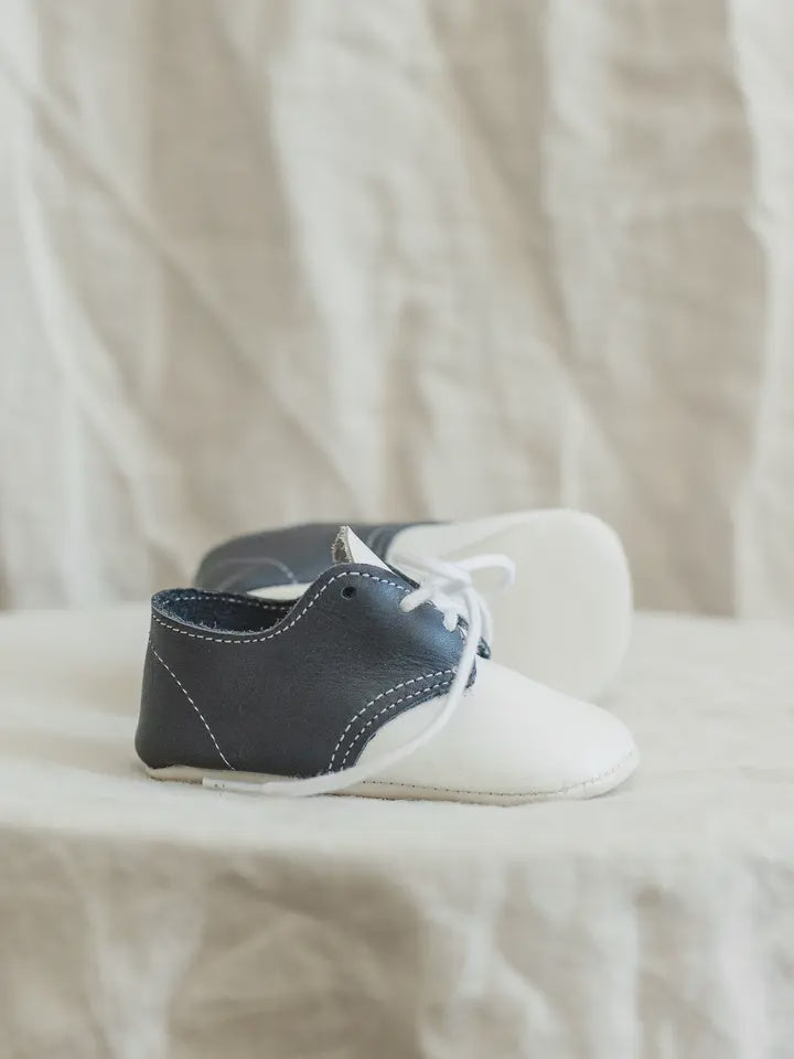 Soft Soled Oxford - White/Navy