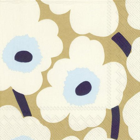 Unikko Cream Gold Marimekko Lunch Napkin