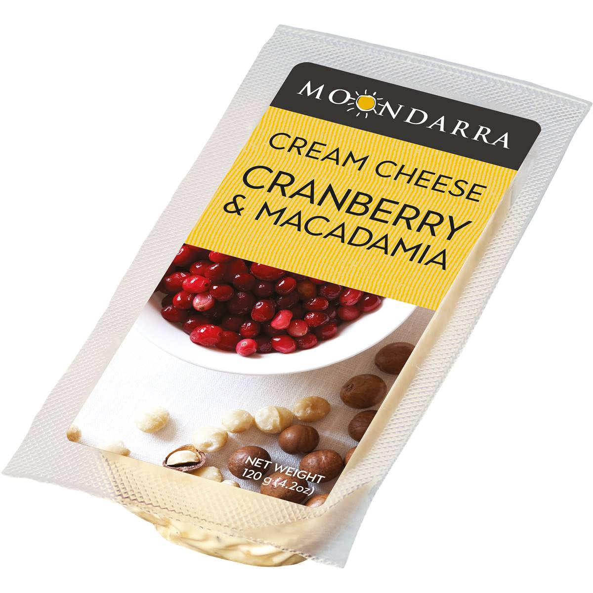 Moondarra Cream Cheese Cranberry and Macadamia 120g