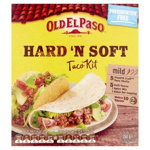 Old El Paso Hard 'N Soft Taco Kit 350g