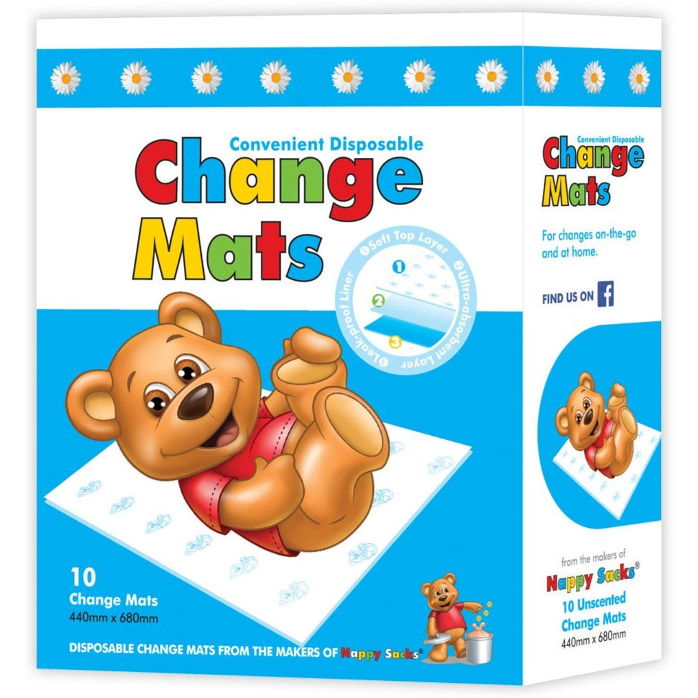 Change Mats By Nappy Sacks - 10pk