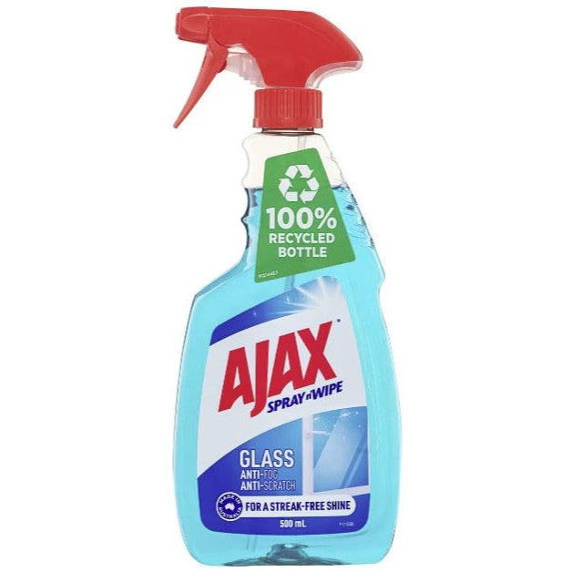 Ajax Spray & Wipe Trigger Glass Cleaner 500ml