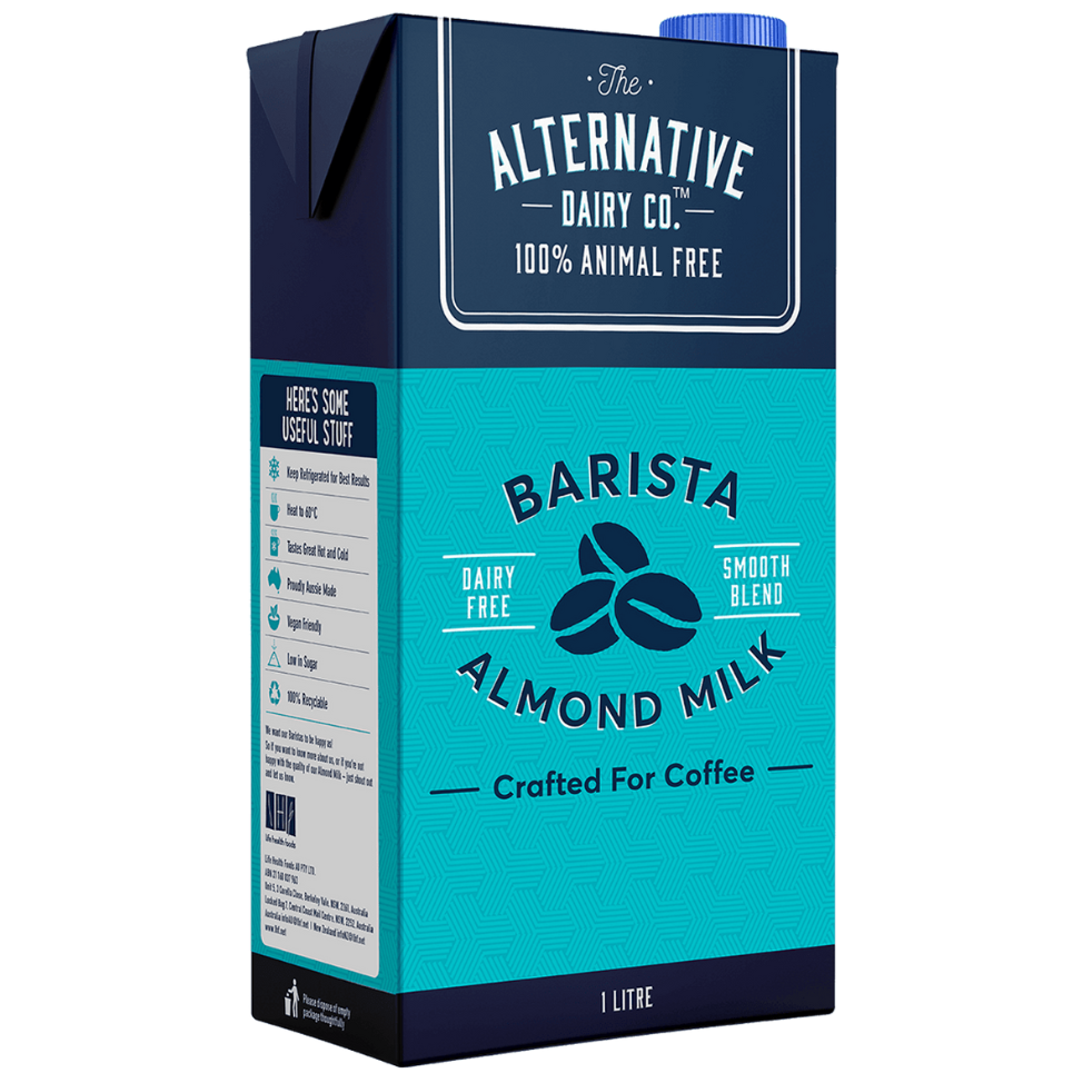 The Alternative Dairy Company, UHT, Barista Almond Milk 1L