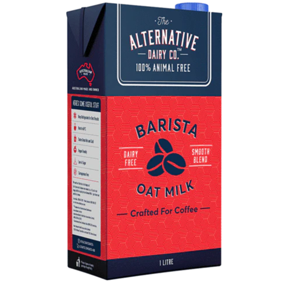 The Alternative Dairy Company, UHT, Barista Oat Milk 1L