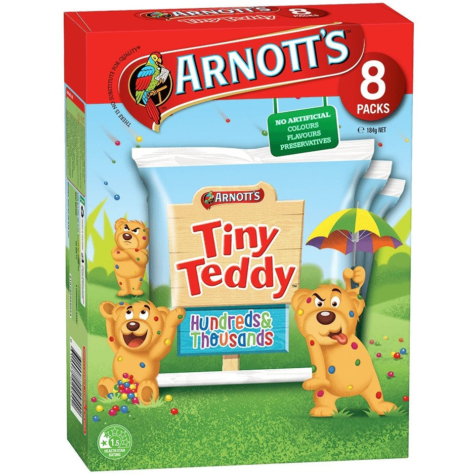 Arnott's Tiny Teddy 100&1000s 184g