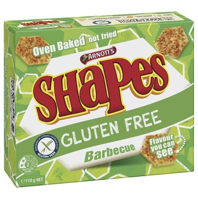 Arnott's Shapes BBQ Gluten Free 110g