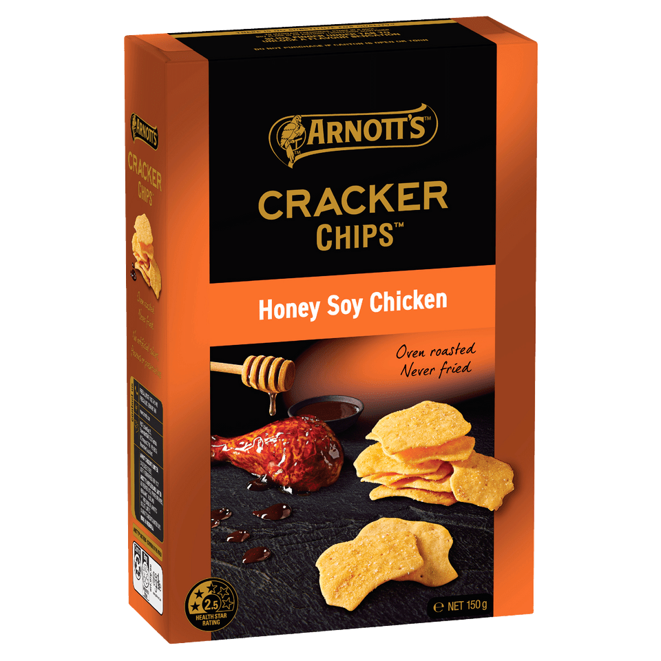 Arnott's Cracker Chips Honey Soy Chicken 150g