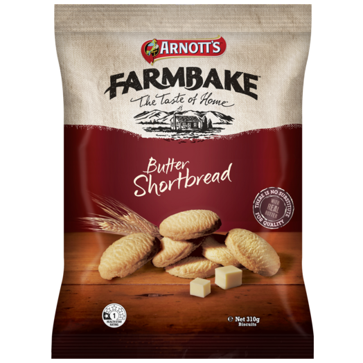 Arnotts Farmbake Butter Shortbread Cookies 310g