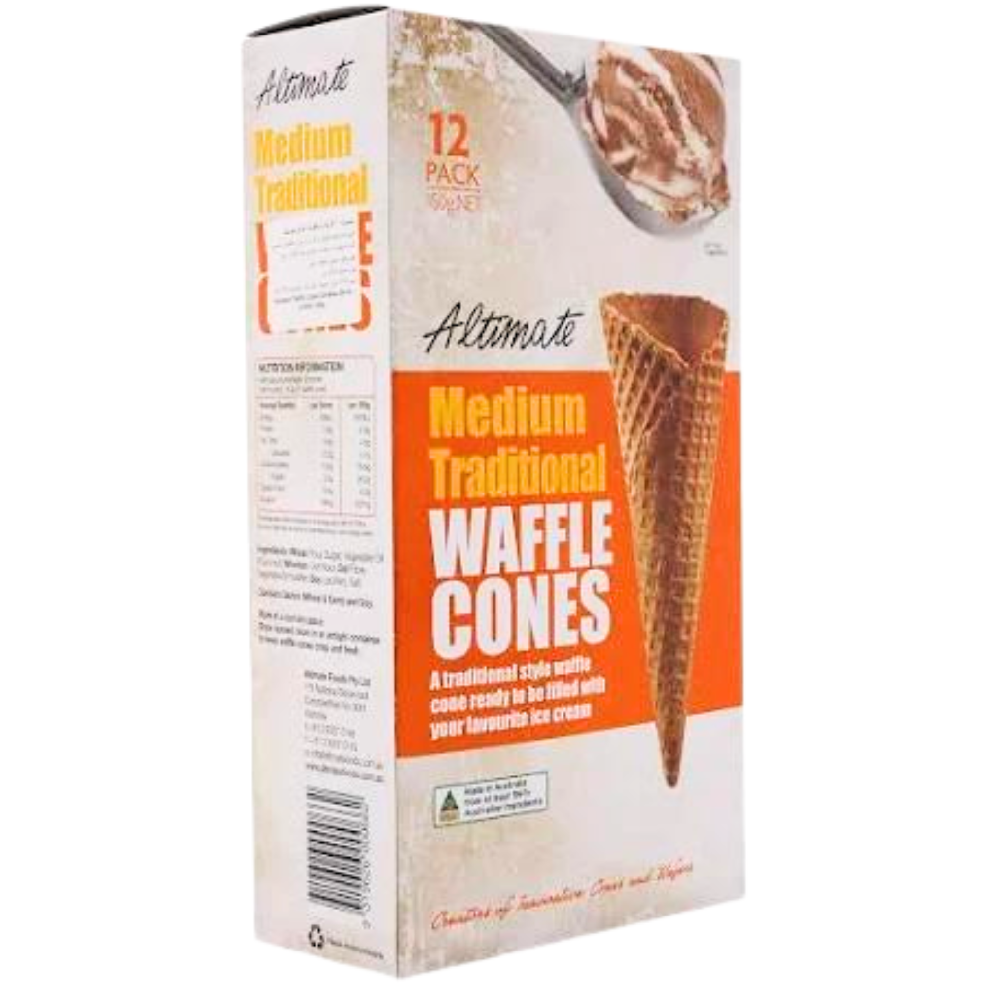 Altimate Medium Waffle Cone 10pkt 150g